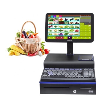 Zhongji Ultra-Thin All-in-One PC with 15.6 Inch Touch Screen, Intel i3, and Complete POS System