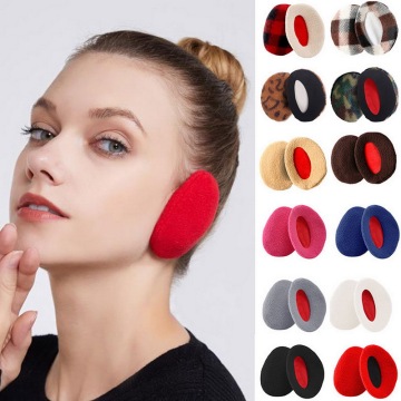 Casual Adult Women Man Winter Earbags Bandless Ear Warmers Earmuffs Ear Cover Warm Fleece Ear Muffs 1 Pair