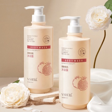 OEM Refreshing Pomegranate Hyaluronic Acid Skin Beauty Shower Gel 800ml