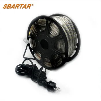 25M 230V 1000lm/m IP65 Indoor/Outdoor Plug and Play LED Light Strip 6000K for Construction Sites