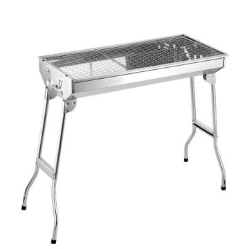 Pique-nique en acier inoxydable pliant du barbecue portable en charbon de bois