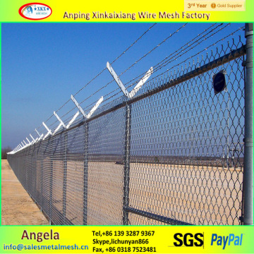 anping chain link fence supplier , pvc coated used chain link fencing for sale made in china