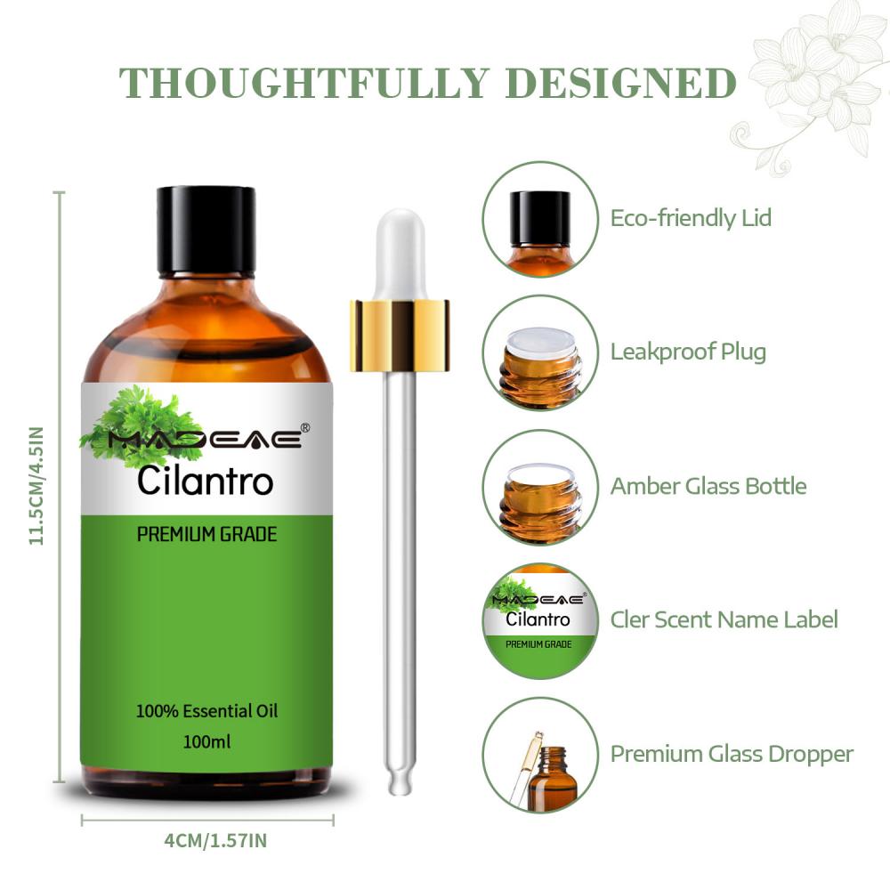 Cilantro Seed Oil 100% Natural and Organic Essential Oils With Private Labelling
