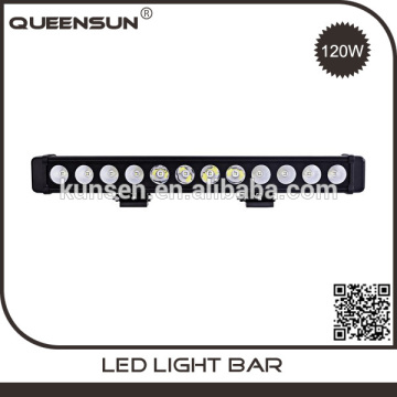Super quality IP67 24 inch 120w car offroad slim single row 4x4 led light bars