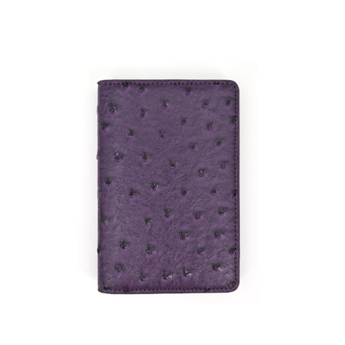 Hot Sale Portable Ostrich Leather Passport Holder Cover