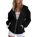 Damen -Casual Hoodies Jacke übergroße Sweatshirts