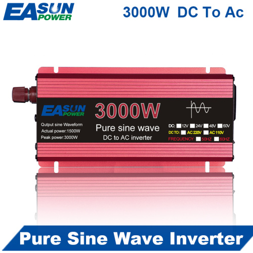 1000W 1600W 2200W 3000W Inversor de onda senoidal pura