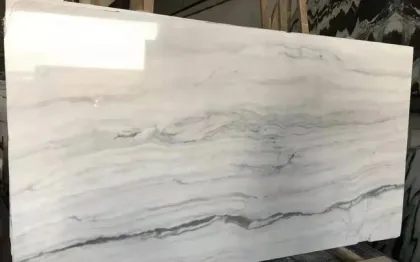 Taiji White Marble Stone for Decoration