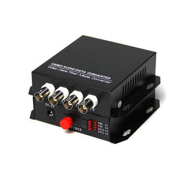 OEM 1 Pair 4 Channel 720P 960P HDCVI Coaxial Video Digital Optical Converter