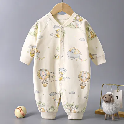 Autumn Baby Onesie - Long-sleeved Cotton Jumpsuit for Toddlers