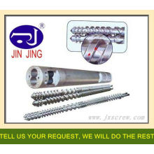 ပလပ်စတစ် extruder စက်အတွက် bimetallic စည်ဝက်အူ