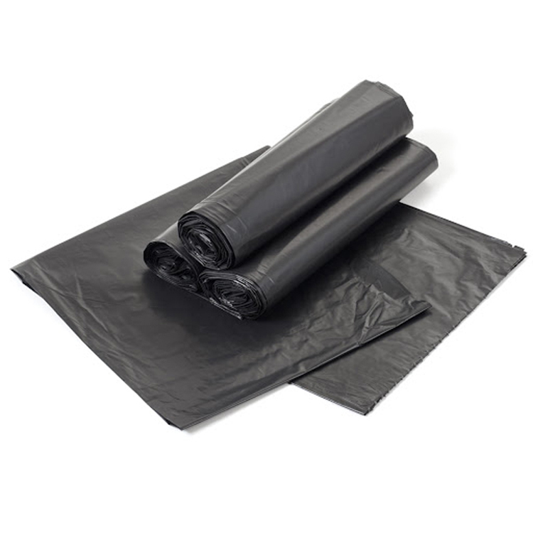 Bolsa de basura de plastico Biodegradable bote de basura de alta resistencia HDPE color negro