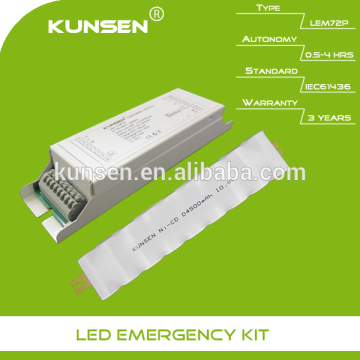 Emergency battery pack for 48W LED lighting