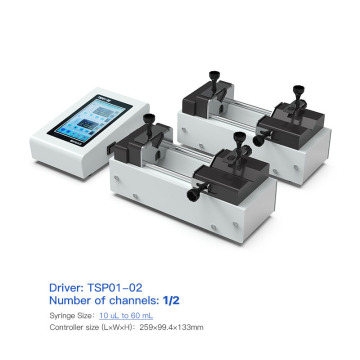 Two Channel Microfluidics Programmable Syringe Pump - TSP01-02 Split Syringe Pump
