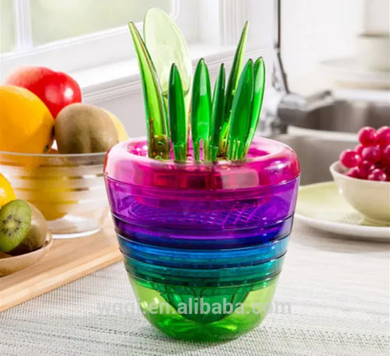 Multifunction Plastic Fruit Cutter 10 in 1 Fruit Tools Colorful Fruit Plant Cutter