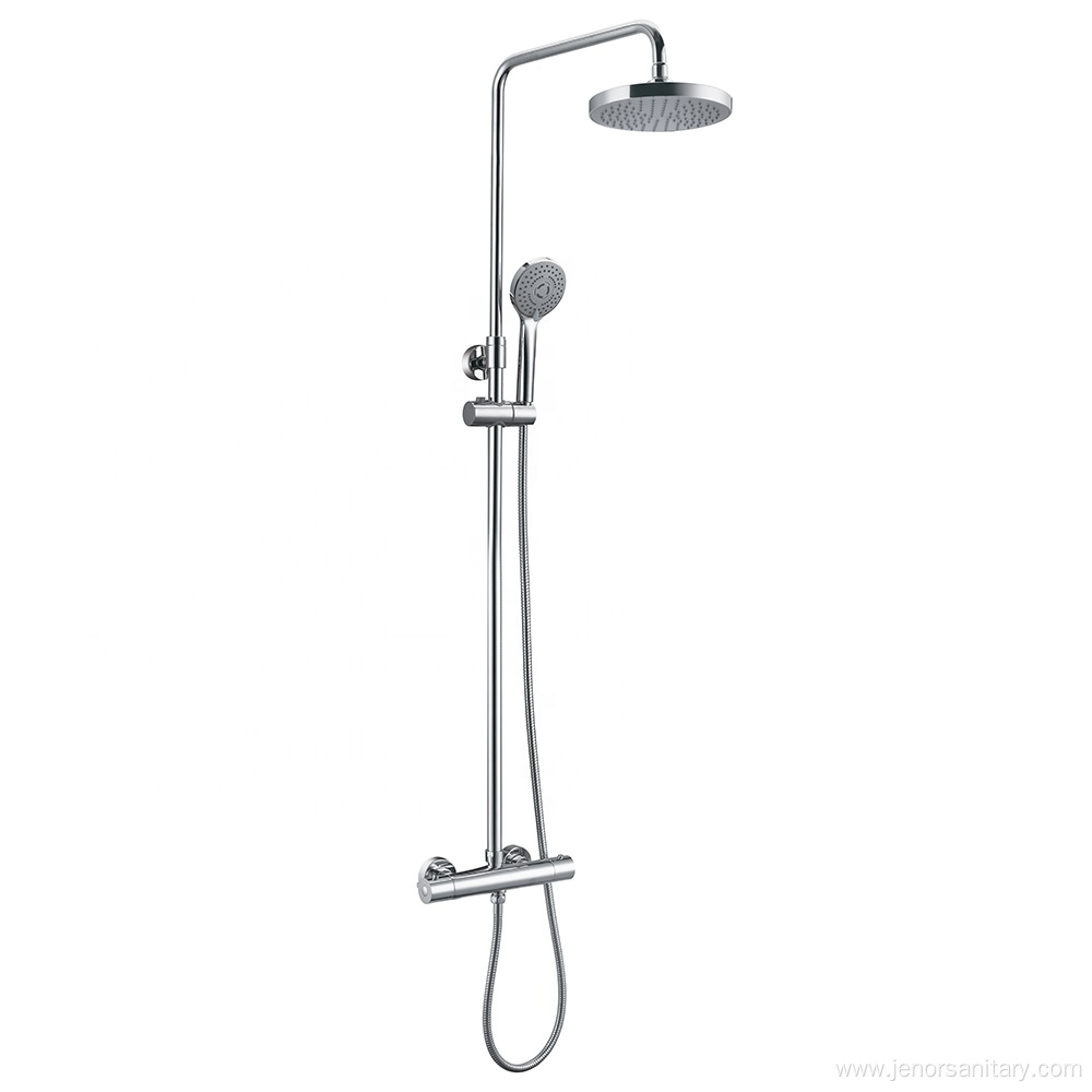 Supporting Chrome Plated Wall Mounted Rain Shower Faucet