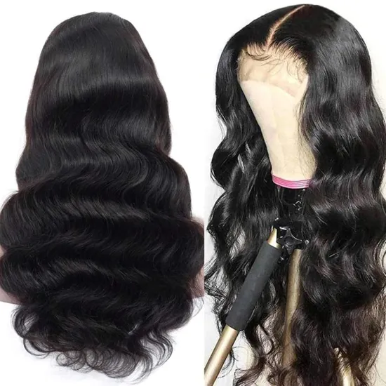 2021 New Style Brazilian Virgin Hair Wig Body Wave 13x4 100% Human Hair Pre plucked Lace Front Wigs