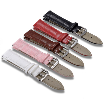 Colorful High Quality Genuine Leather Watch Straps & Belts 14mm-24mm