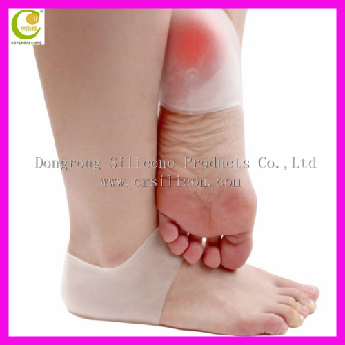 Silicone foot care moisturizing gel heel socks cracked foot skin care heel protector socks massaging heel protection cushion pad