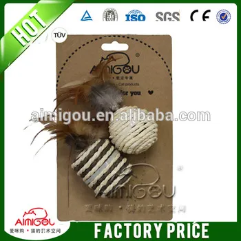 Pet toy sisal cat scratching toys ball