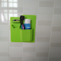 Organizzatore del bagno per rasoio a portafoglio di denti a silicone personalizzato