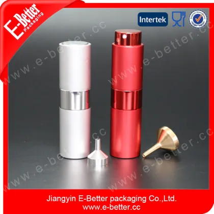 twist up silver perfume bottle
