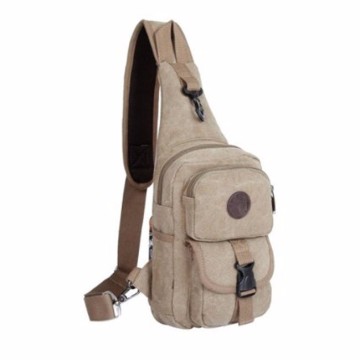 Sports unbalance backpack sling bag for men canvas sling bag/chest pack