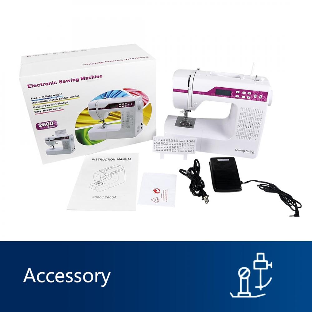 Sewing machine packaging pictures