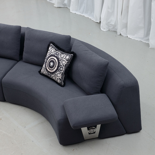 Sofa Lengkung Mewah Itali untuk Vila Besar