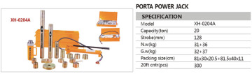 PORTABLE HYDRAULIC PORTA JACK XH-0204A