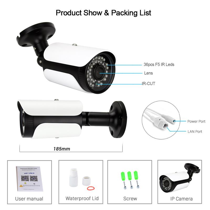 cctv ip bullet camera