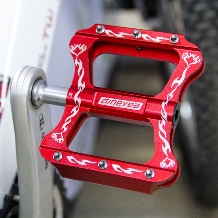 High-Strength Non-Slip Flat Pedals 9/16 Aluminium Alloy Bicycle Pedals Platform BMX/MTB Bike Pedal 