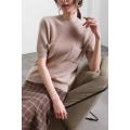 Women's short-sleeved cashmere sweater