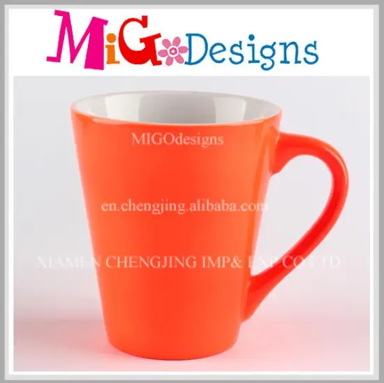 Innovative Product Orange Porcelain Mug Promotional Gift