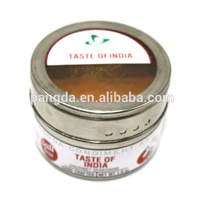 Taste of India-Salt free gourmet spice blends in strong magnetic stainless steel bottle