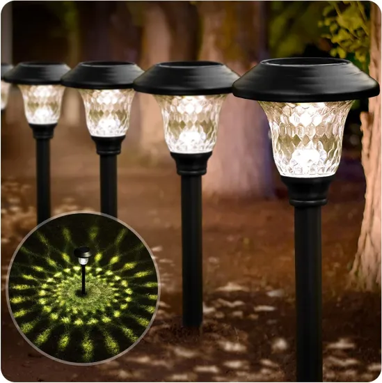 Bright Solar Lights: Waterproof Outdoor Solar-Powered Garden Pathway Lights with Auto On/Off - 119