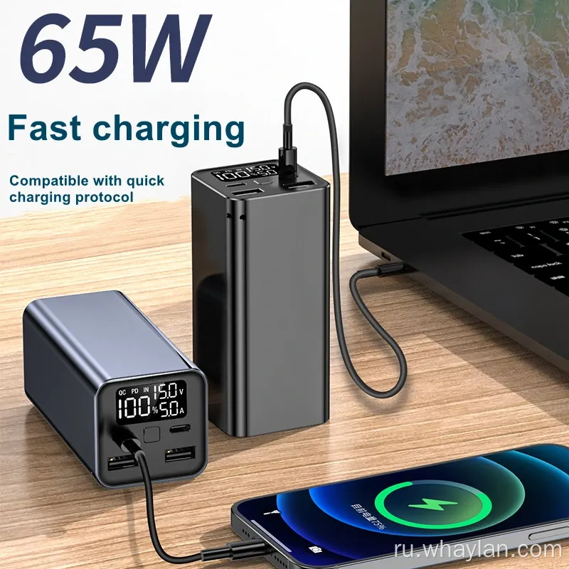 Whaylan 30000MAH Power Fast Fast Proptable Power Bank