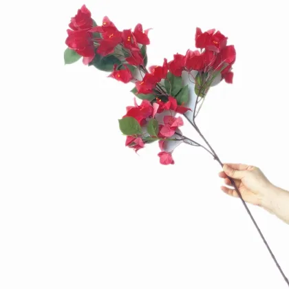 Artificial Silk Bougainvillea Blossom Branch