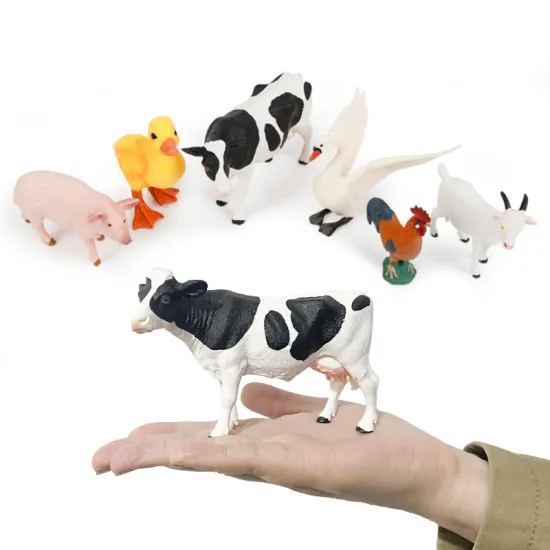 Creative PVC Miniature Animal Figurine Set: Perfect for Wild Farm Theme Cards Matching Games and Children's Toys