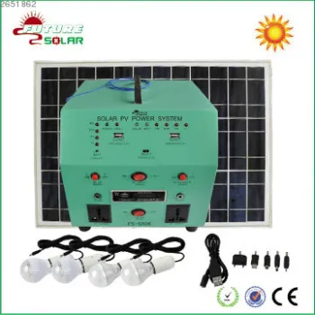 AC& DC output 300w solar home power system