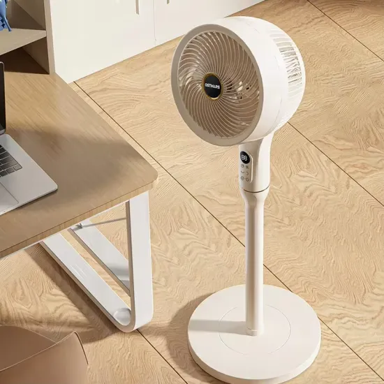 8 Inch Circular Floor Fan with Display Screen