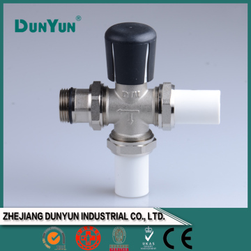 Brasss tee radiator manual valve/male union & PPR/PB & PPR/PB