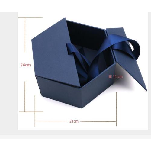 Custom Hexagon Double Open Door Mqagnetic Gift Box