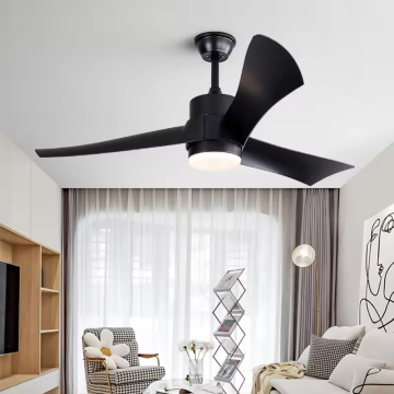Nordic Style 48 Inch ABS Blades Ceiling Fan with Light and Remote Control