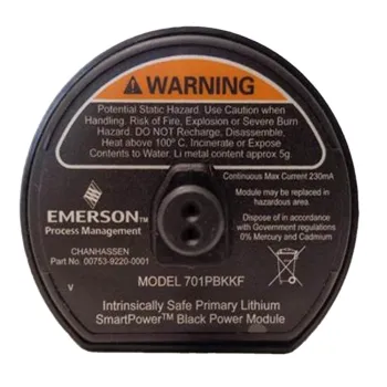 Emerson 701PBKKF Smart Power Module: An Intrinsically Safe Lithium Power Solution