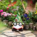 Solar Powered Outdoor Lights Resin Gnome Figurine with Solar LED Lights Factory