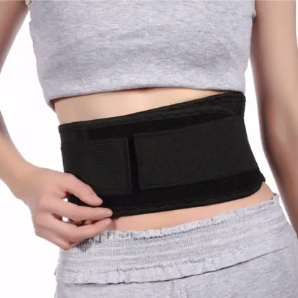 2018 Hot Magnetic Self Heating Lower Back Lumbar Waist Support Belt Pad Waist Trimmers Protector Fitness Adjustable
