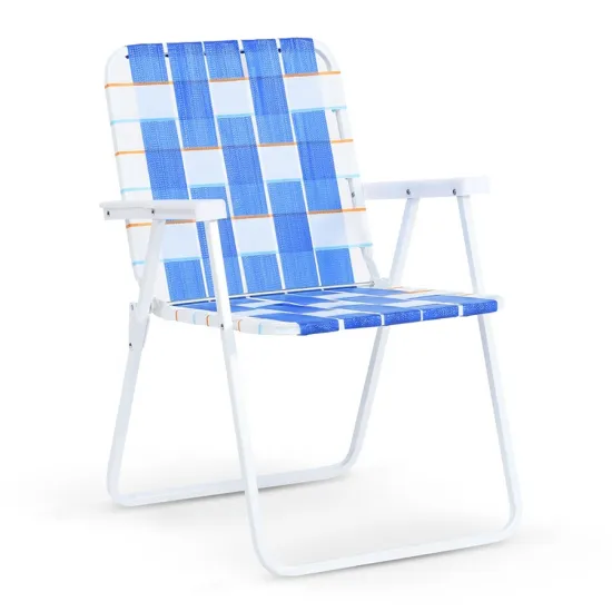 OEM Lightweight Portable Foldable Wicker Rattan Beach Chair