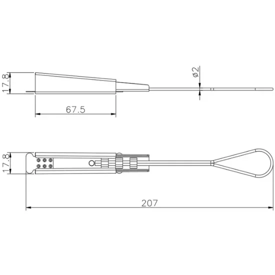 Durable 201 Stainless Steel Wire Rope Tension Clamp for Optical Fiber
