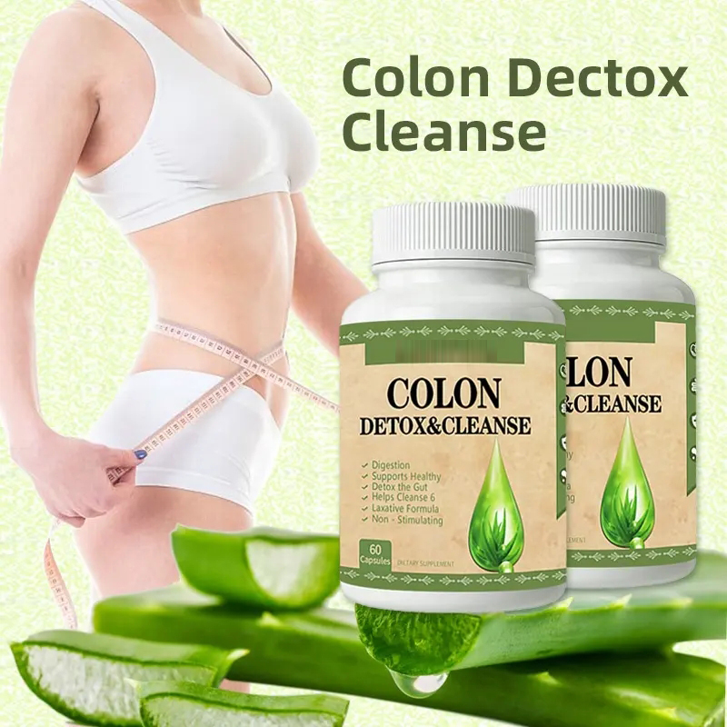 OEM/ODM Wholesale Vegan Natural Body Slim Colon Detox Cleanse Aloe Vera Weight Loss Aloe Slimming Capsule